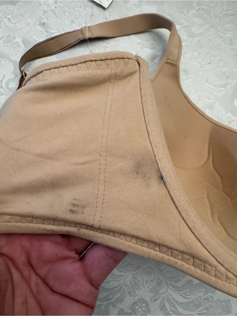 Soma Bra Size 42D Embraceable Full Coverage Underwire Lined Soft‎ Tan New Flawed